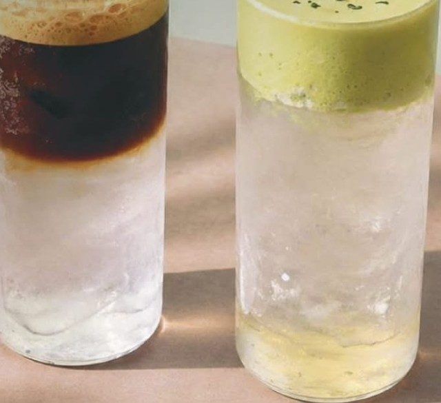 Mont Blanc dan Iced Coconut Matcha Cloud, Refreshment Abumain Bakehouse di Cipunegara